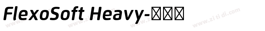 FlexoSoft Heavy字体转换